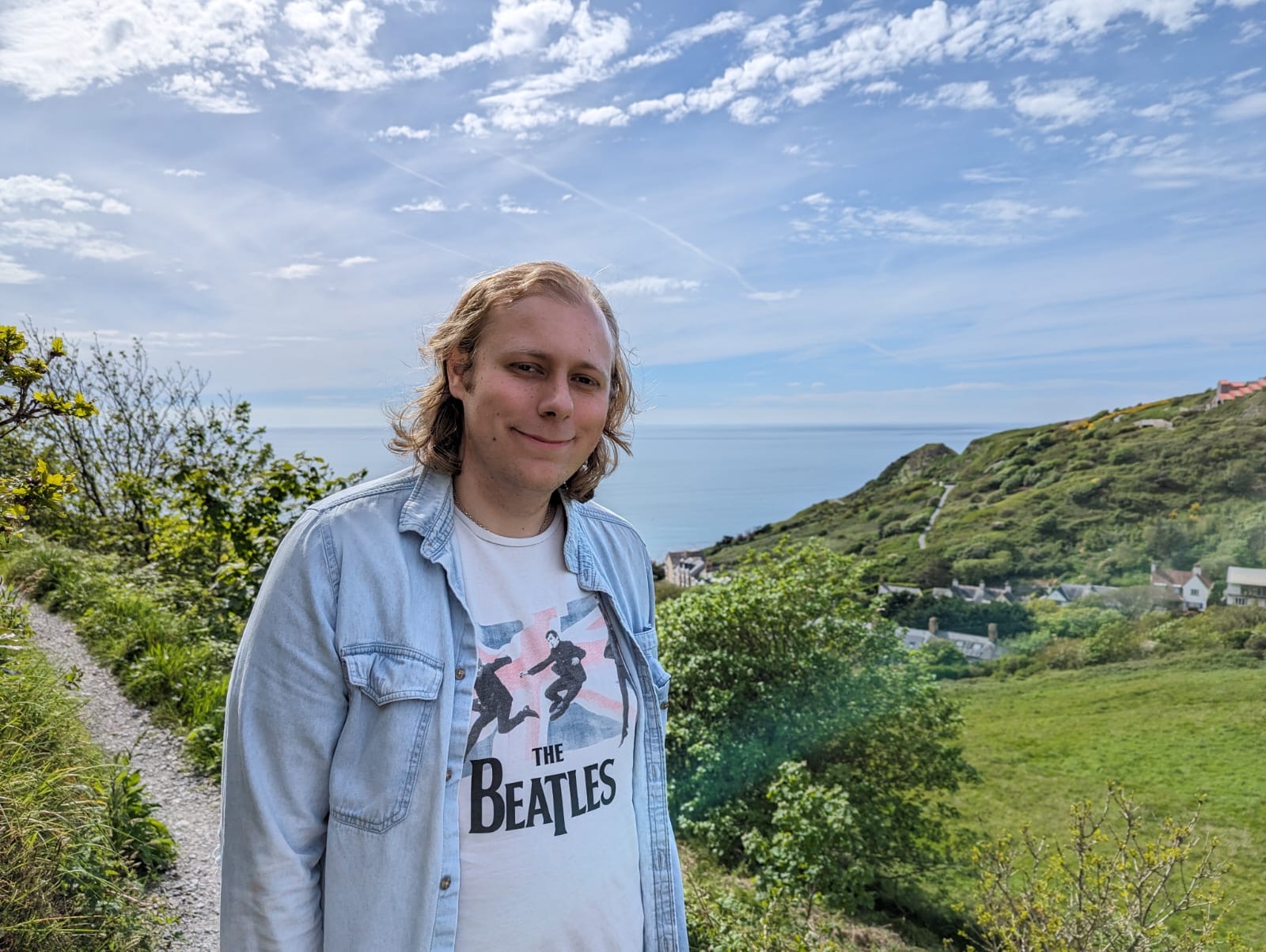 Lewis Bullen standing outdoors in a beautiful rural environment